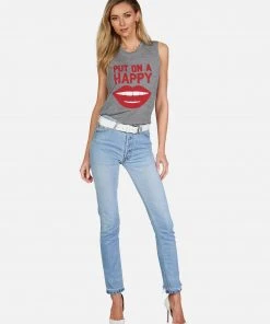 Lauren Moshi Tanks Kinzington Happy Smile