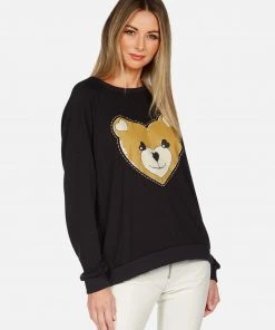Lauren Moshi Long Sleeve Noleta Heart Teddy