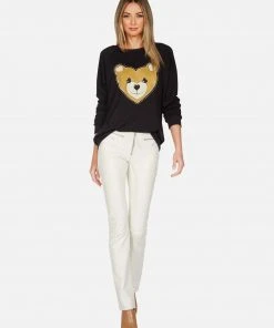 Lauren Moshi Long Sleeve Noleta Heart Teddy
