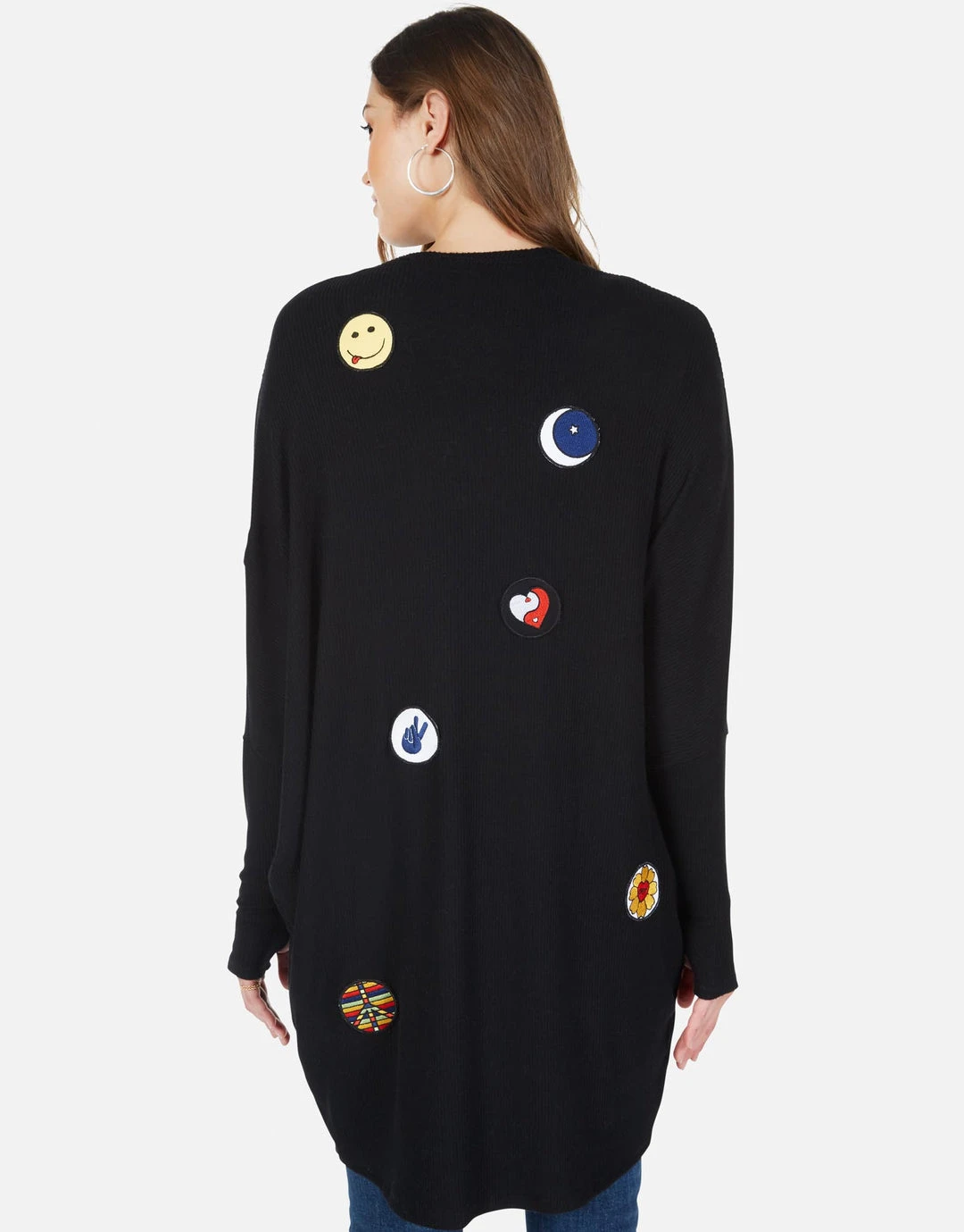Lauren Moshi Irina Hippie Peace Love Long Sleeve