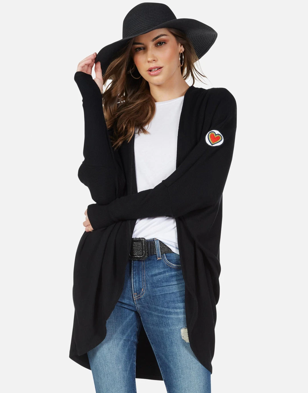 Lauren Moshi Irina Hippie Peace Love Long Sleeve