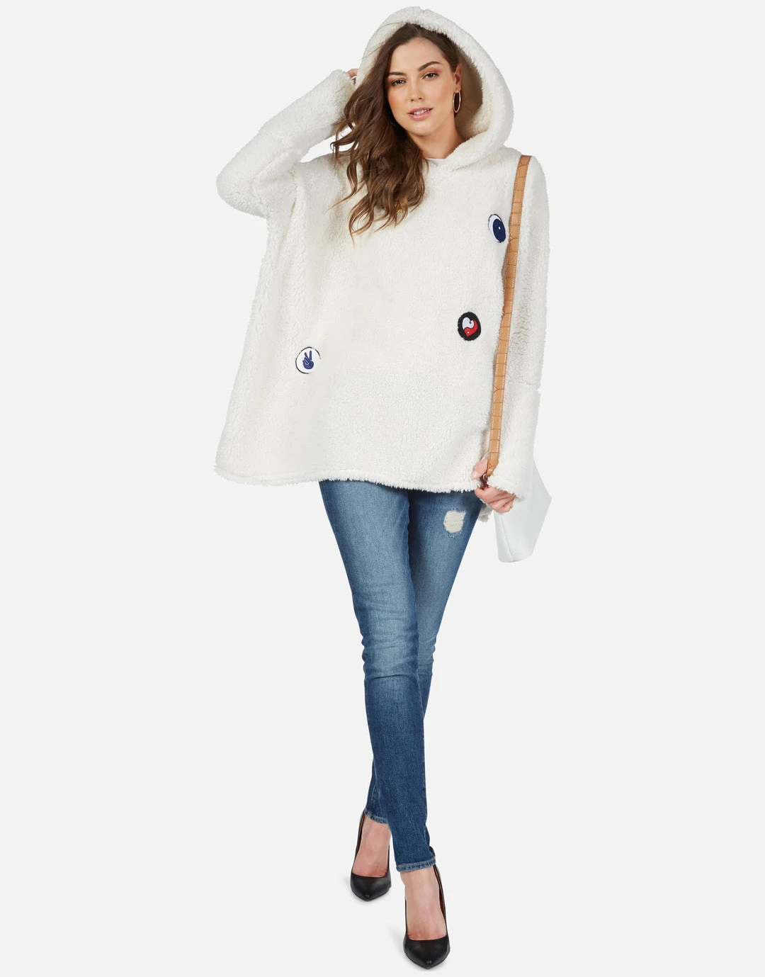 Lauren Moshi Selita Hippie Peace Love Long Sleeve