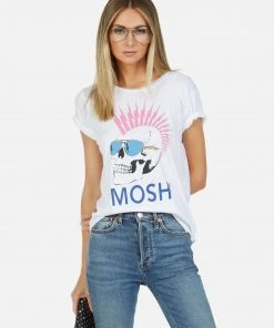 Lauren Moshi Short Sleeve Croft Moshi Lightning Skull
