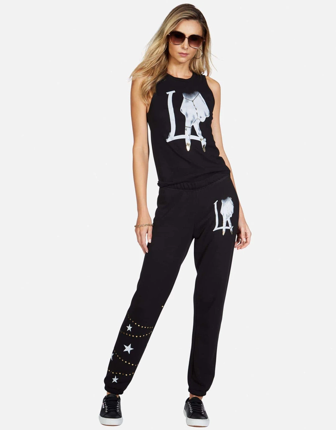 Lauren Moshi Brynn LA Peace Finger Bottoms