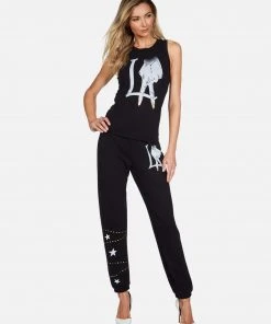 Lauren Moshi Brynn LA Peace Finger Bottoms