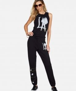 Lauren Moshi Brynn LA Peace Finger Bottoms