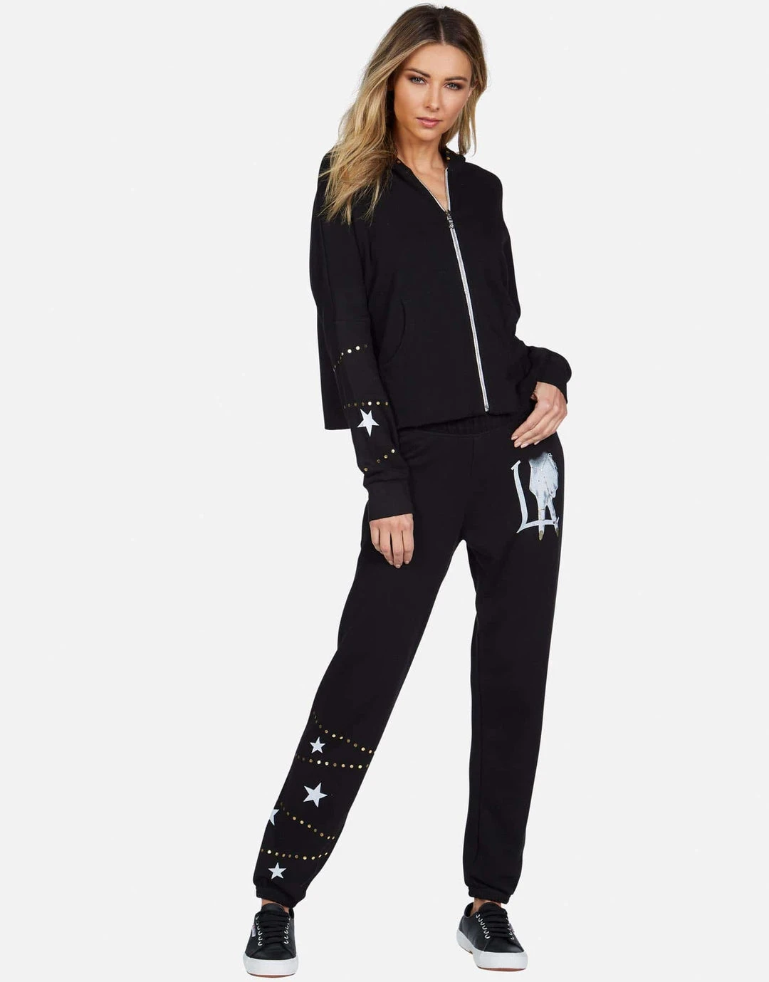 Lauren Moshi Brynn LA Peace Finger Bottoms