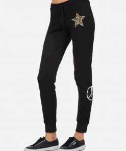 Lauren Moshi Bottoms Jess Leopard Star