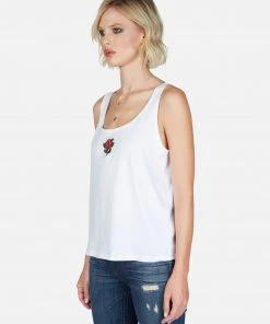Lauren Moshi Magnolia Lightning Stem Rose Tanks