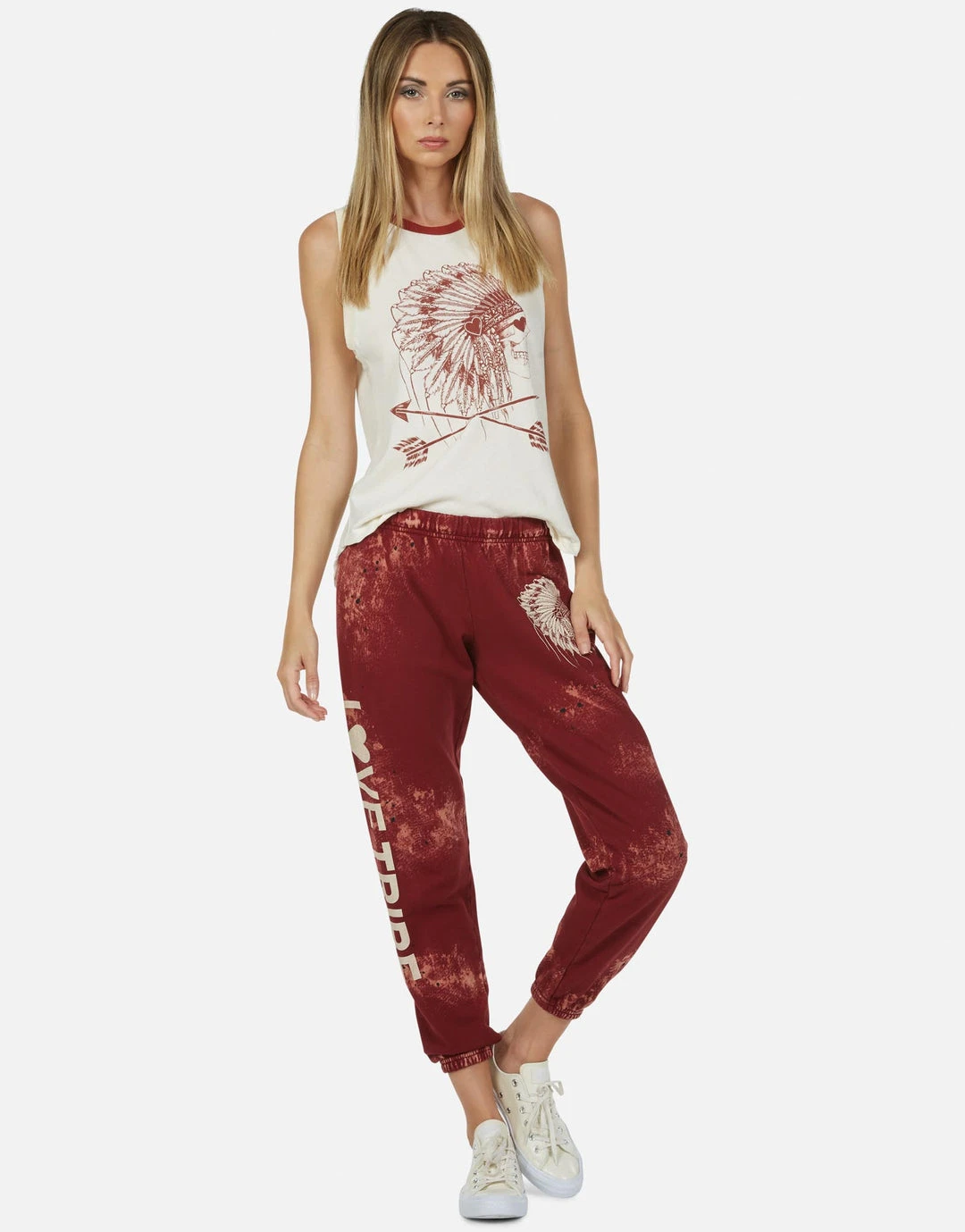 Lauren Moshi Bottoms Brynn Love Skull Headdress