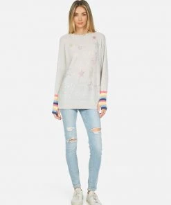 Lauren Moshi Lucinda Crystal Stars Long Sleeve