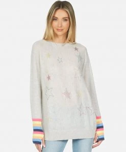 Lauren Moshi Lucinda Crystal Stars Long Sleeve