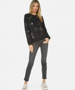 Lauren Moshi Long Sleeve Noleta Crystal Stars