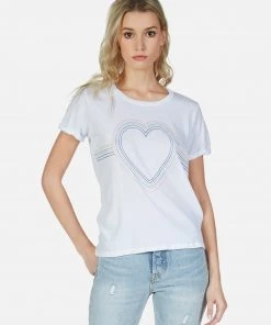 Lauren Moshi Edda Rainbow Heart Outline