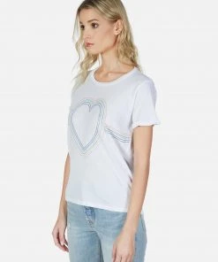 Lauren Moshi Edda Rainbow Heart Outline