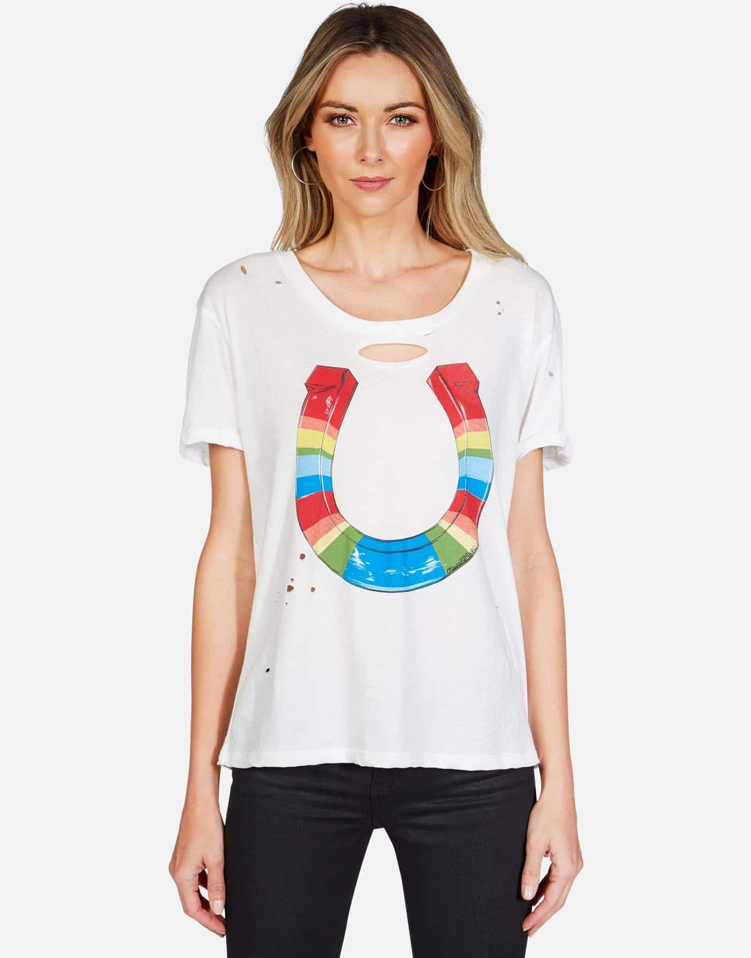 Lauren Moshi Myra Rainbow Horseshoe