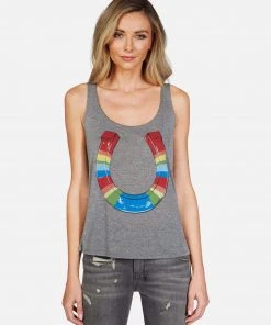 Lauren Moshi Tanks Julianna Rainbow Horseshoe