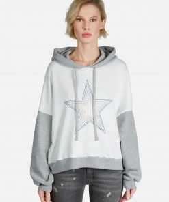 Lauren Moshi Ellie Rainbow Star Outline Outerwear