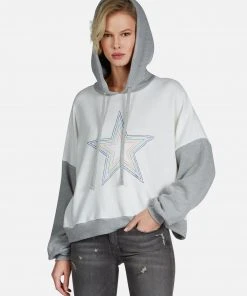 Lauren Moshi Ellie Rainbow Star Outline Outerwear