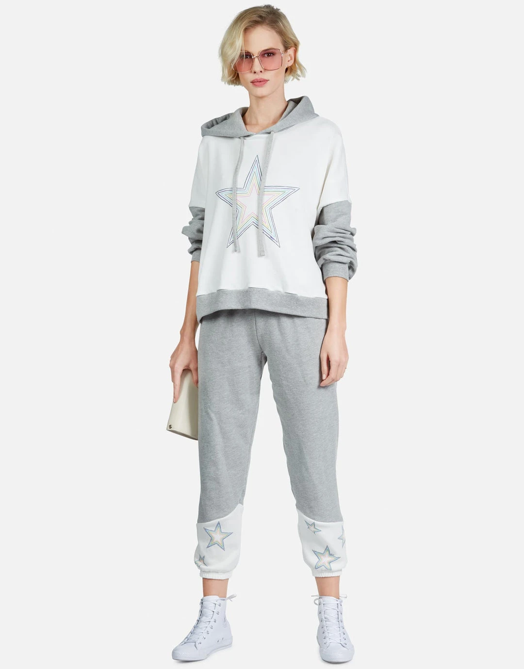 Lauren Moshi Ellie Rainbow Star Outline Outerwear