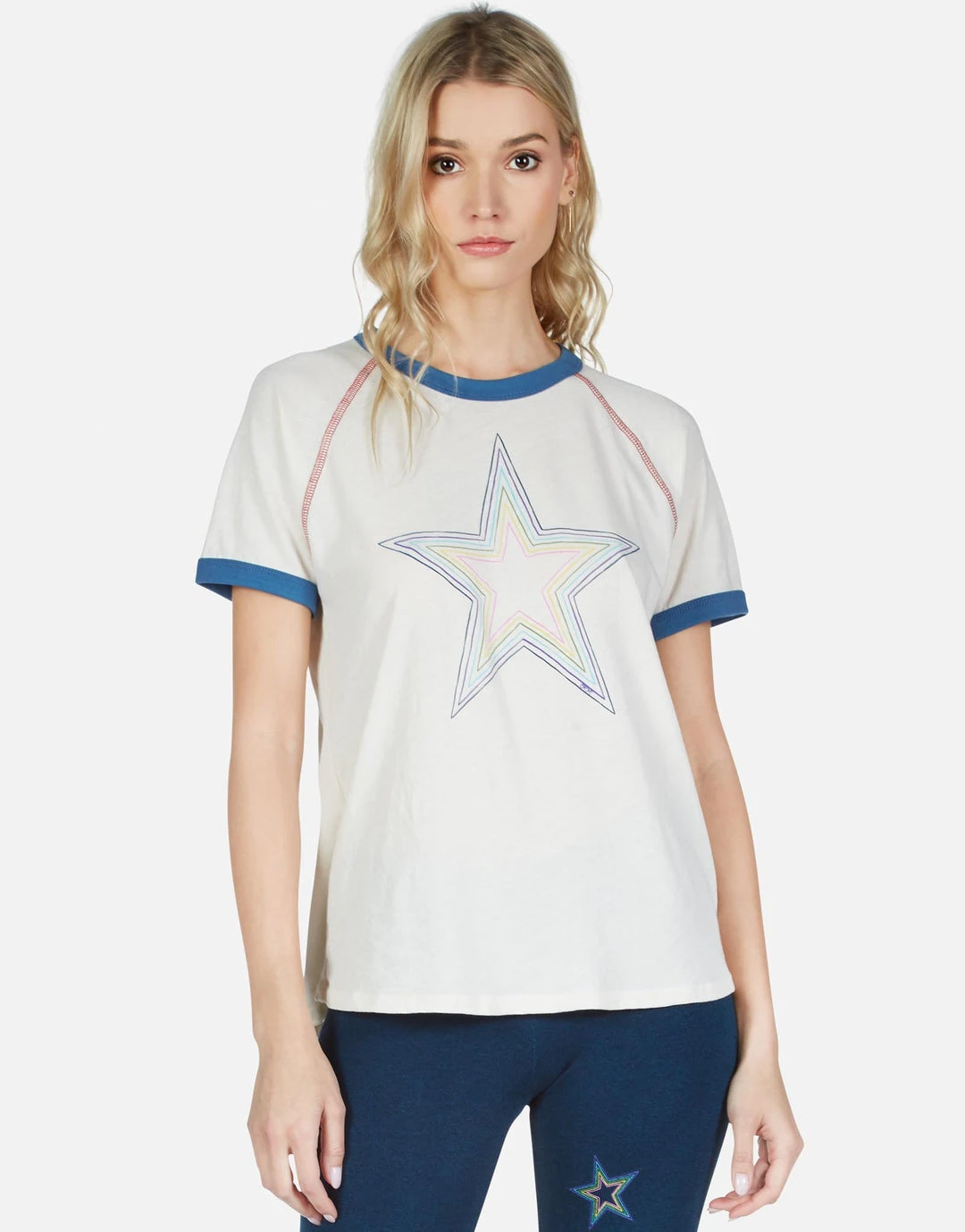 Lauren Moshi Leah Rainbow Star Outline