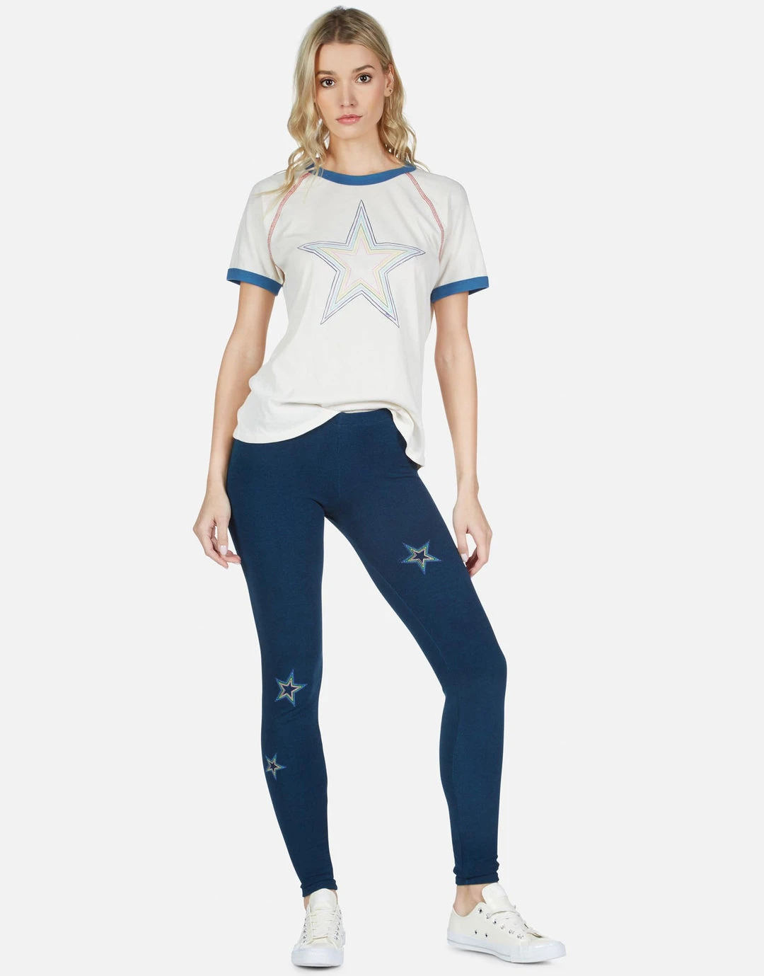 Lauren Moshi Leah Rainbow Star Outline