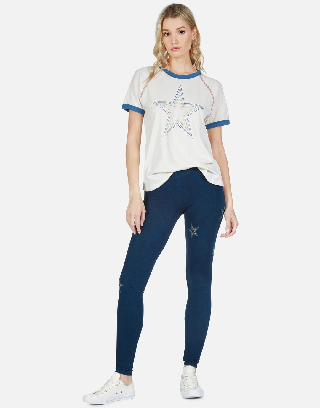 Lauren Moshi Leah Rainbow Star Outline