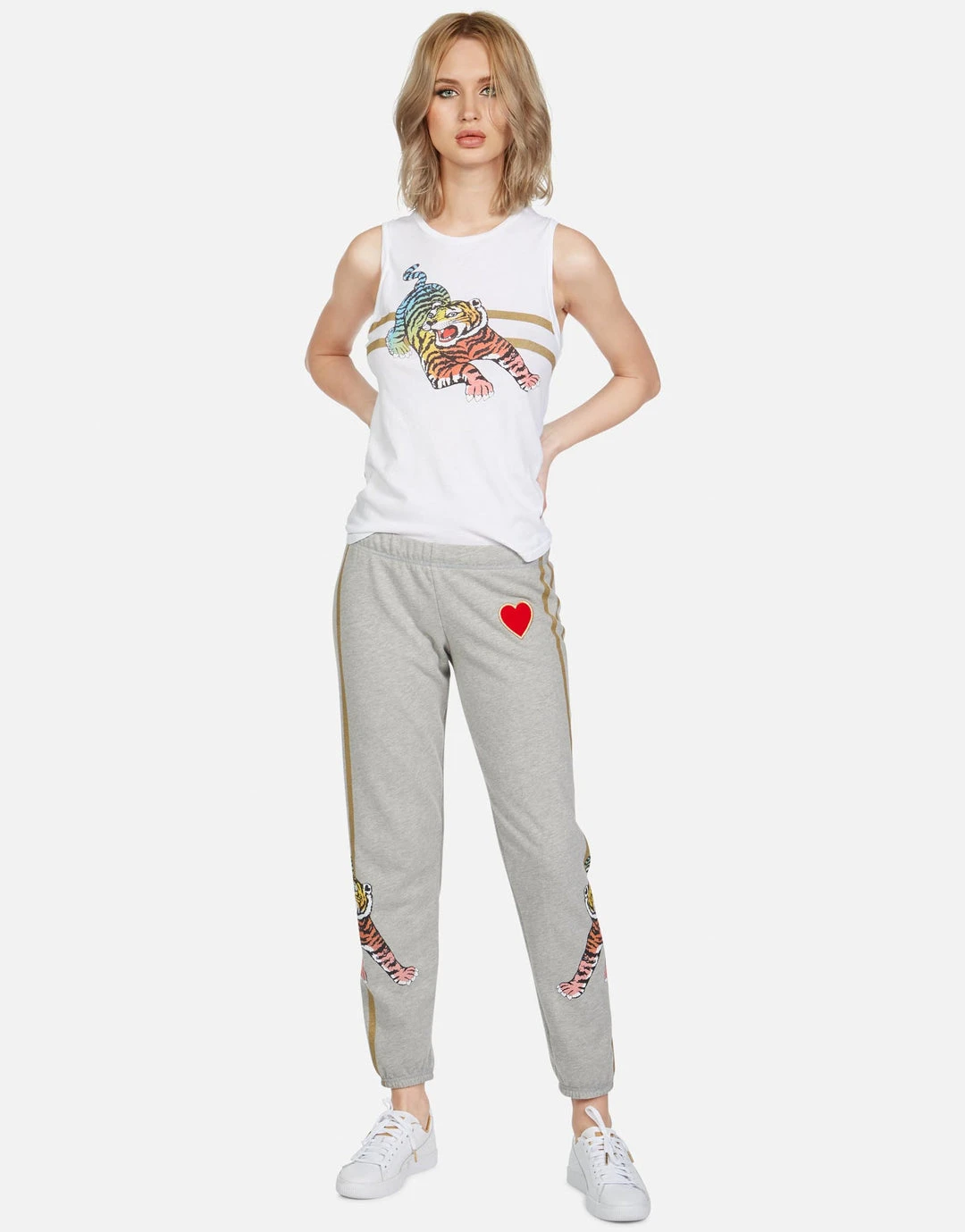 Lauren Moshi Tanks Ashlin Rainbow Tiger