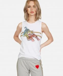 Lauren Moshi Tanks Ashlin Rainbow Tiger