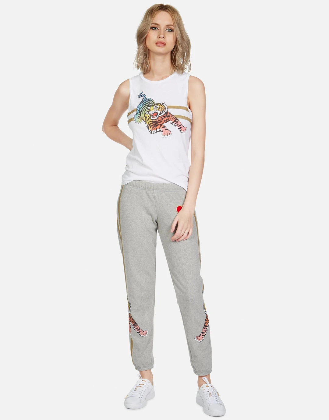 Lauren Moshi Tanks Ashlin Rainbow Tiger