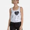 Lauren Moshi Tanks Magnolia Safety Pin Heart