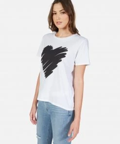 Lauren Moshi Croft Scribble Heart Tops