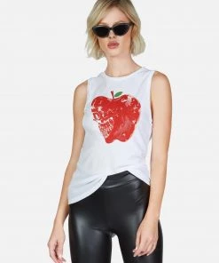 Lauren Moshi X Ashlin Skull Apple Tanks