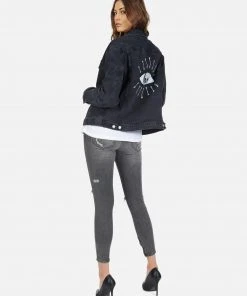 Lauren Moshi Spencer Skull Bone Eye Long Sleeve