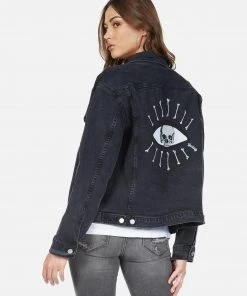 Lauren Moshi Spencer Skull Bone Eye Long Sleeve