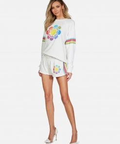 Lauren Moshi Anela Skull Flower Long Sleeve