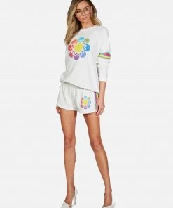 Lauren Moshi Anela Skull Flower Long Sleeve