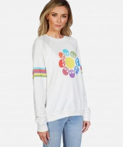Lauren Moshi Anela Skull Flower Long Sleeve