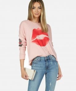 Lauren Moshi Luella Spray Kiss Long Sleeve