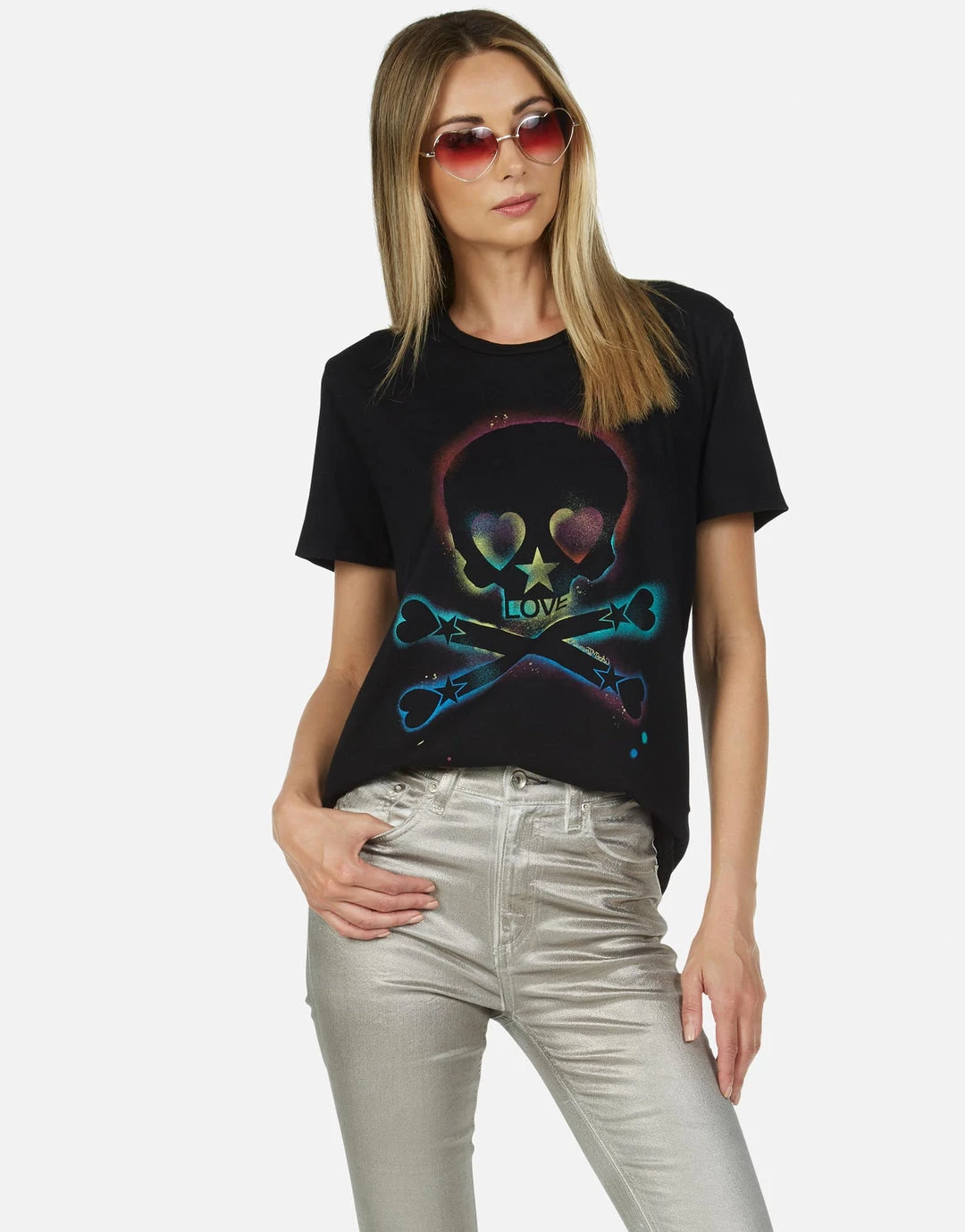 Lauren Moshi Wolf Spray Love Skull