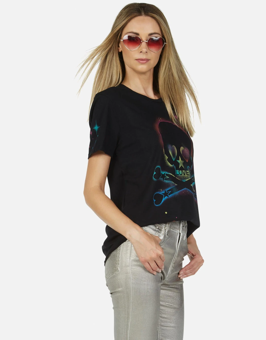 Lauren Moshi Wolf Spray Love Skull