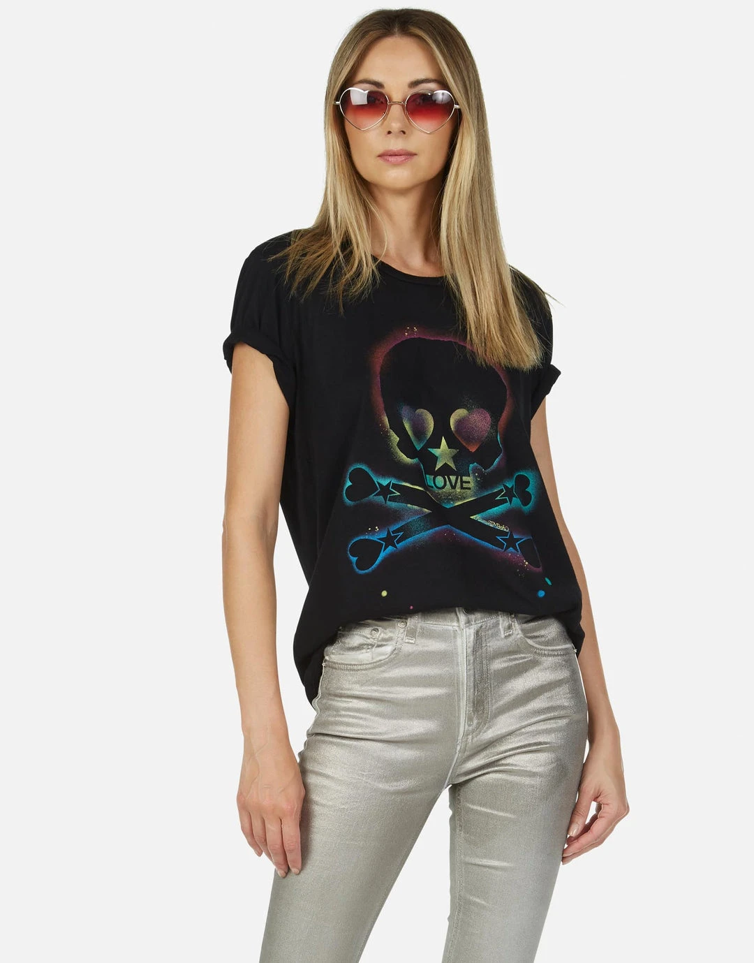 Lauren Moshi Wolf Spray Love Skull