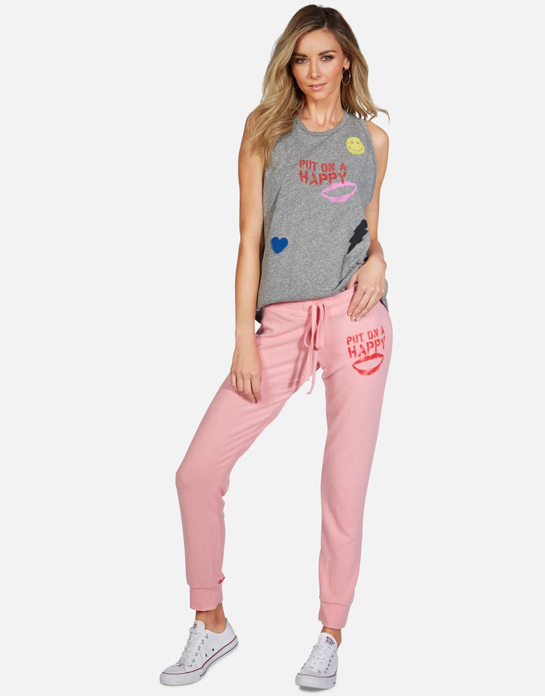 Lauren Moshi LAST CALL Kizzy Stencil Happy Smile