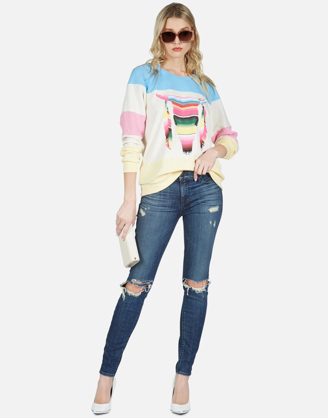 Lauren Moshi LAST CALL Erica Striped Bull