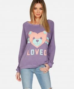 Lauren Moshi LAST CALL Noleta Striped Heart Teddy