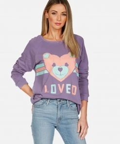 Lauren Moshi LAST CALL Noleta Striped Heart Teddy