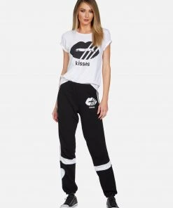 Lauren Moshi Croft Striped Mouth Kisses LAST CALL