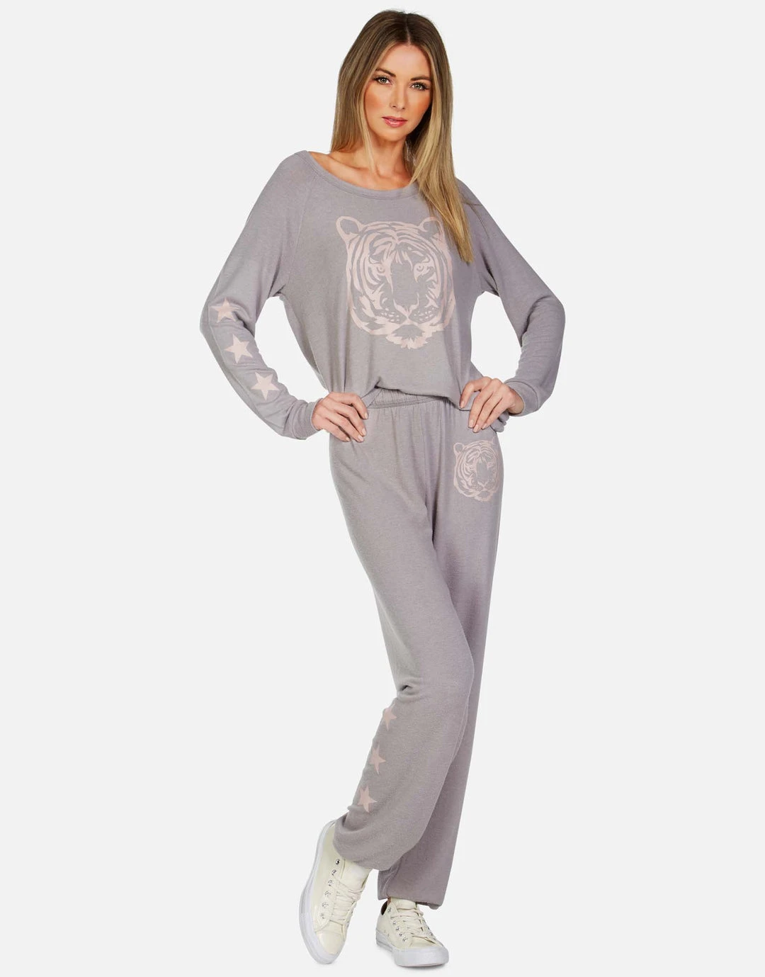 Lauren Moshi Long Sleeve Brenna Tiger Face