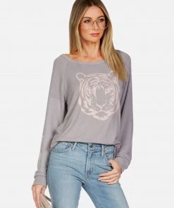 Lauren Moshi Long Sleeve Brenna Tiger Face