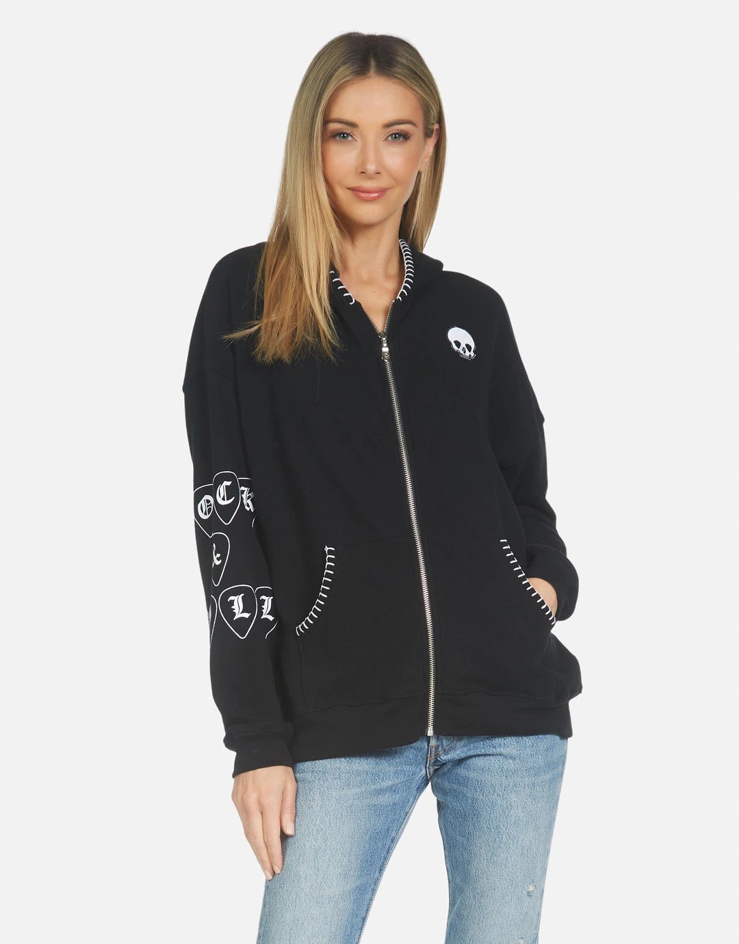 Lauren Moshi Hoodies Koa Music Skull